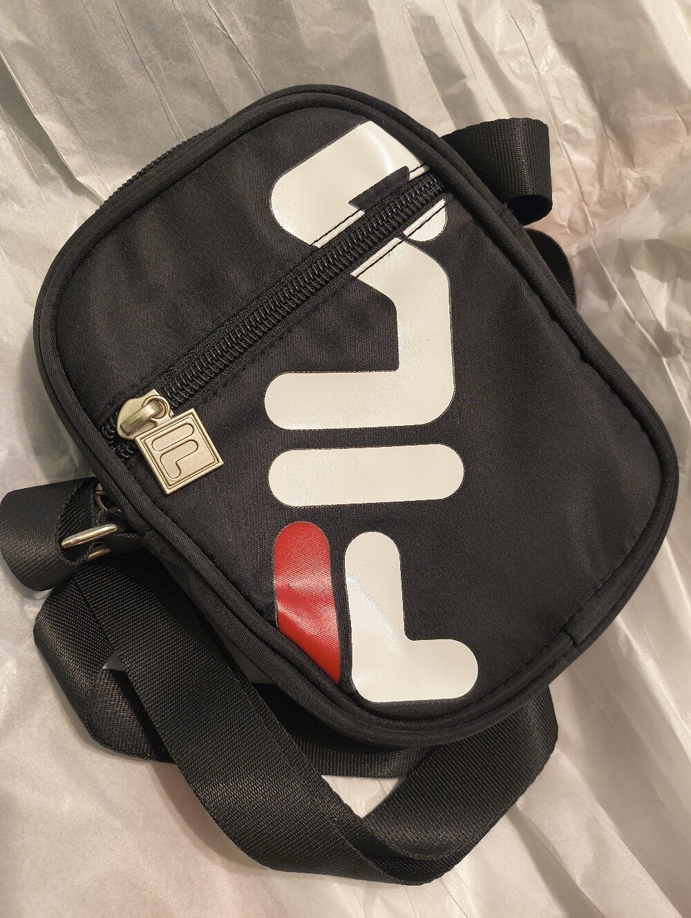 FILA Small Crossbody Organizer Bag in Black